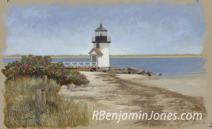 The Beach at Brant Point Light